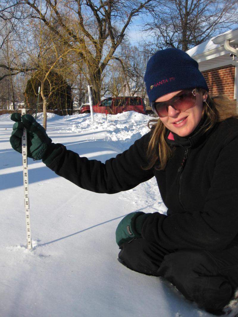 Katie and record Feb. 2011 Snowfall, 28 inches in some spots!